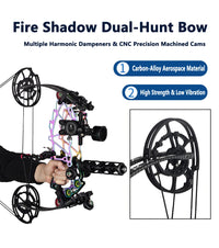 Fire Shadow Dual Compound Bow (40-70 Lbs)