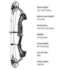 Slim Waist Compound Bow (40-75 Lbs)