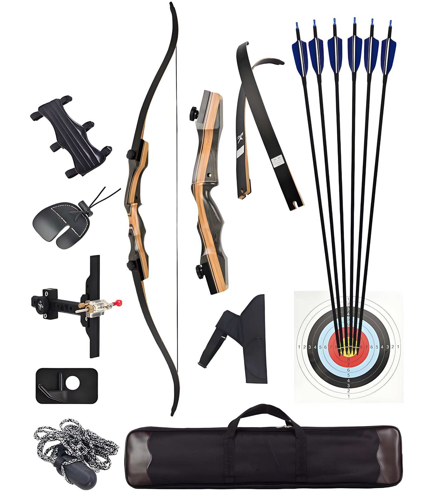 Sage 62" Traditional Takedown Recurve Bow (30-50 Lbs)
