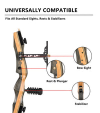 Sage 62" Traditional Takedown Recurve Bow (30-50 Lbs)