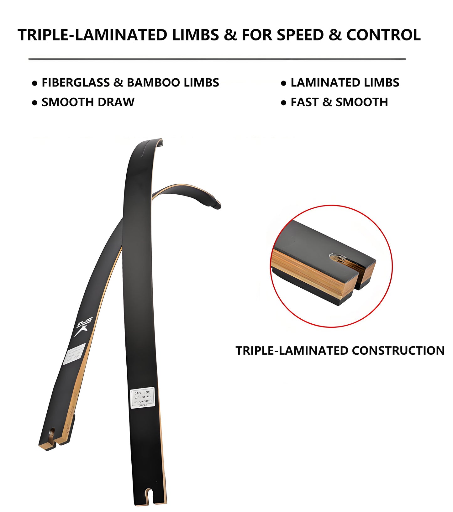 Sage 62" Traditional Takedown Recurve Bow (30-50 Lbs)