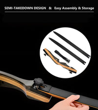 Sage 62" Traditional Takedown Recurve Bow (30-50 Lbs)
